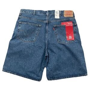 Vintage Y2K Levis 505 Blue Denim Shorts Deadstock NWT Men’s Size 40 Relaxed Fit